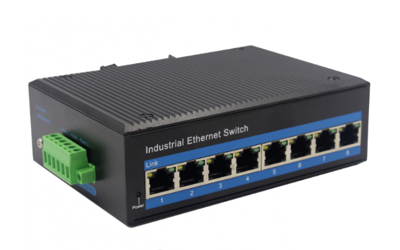 百兆8電口工業(yè)級以太網(wǎng)POE交換機 BL161P