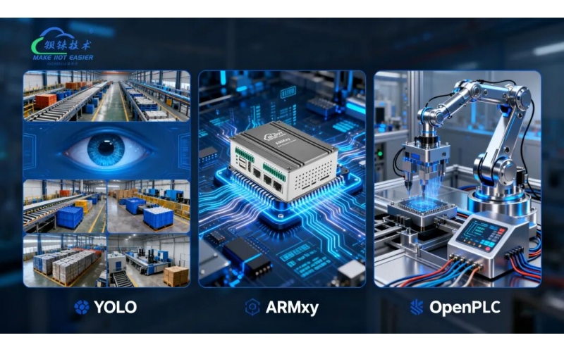 YOLO + OpenPLC + ARMxy：工業(yè)智能化視覺(jué)識(shí)別、邊緣計(jì)算、工業(yè)控制的“三位一體”解決方案